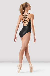 Koa Leather Look Strap Detail Leotard
