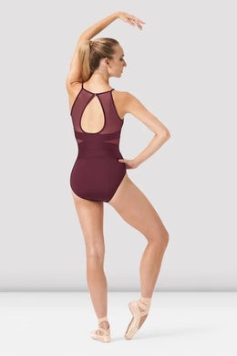 Antonia High Neckline Halter Leotard