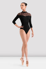 Load image into Gallery viewer, Sofia Mock Necklline 3/4 Sleeve Leotard (L60004)
