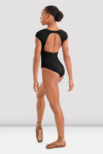 Load image into Gallery viewer, Floral Embroidered Detail Cap Sleeve Leotard (M20010LM)
