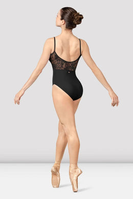 Lace Bodice Scoop Back Camisole Leotard