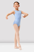 Load image into Gallery viewer, Printed Mesh Keyhole Back Tank Leotard

