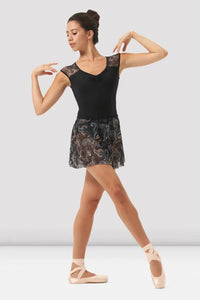 Printed Mesh Pull on Skirt