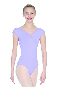 Lilac Girls and Ladies Cap Sleeve Leotard