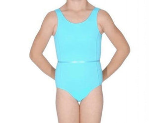 Pale Blue Girls and Ladies Sleeveless Dance Leotard