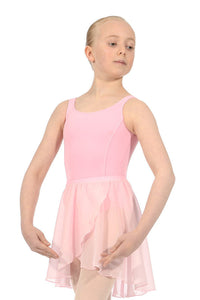 Pink Girls Chiffon Wrap-Over Skirt