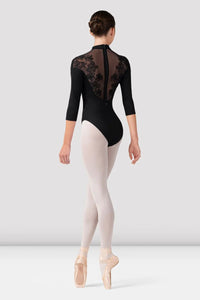 Calista Floral 3/4 Sleeve Leotard (L60001)