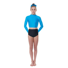 Load image into Gallery viewer, Turtle Neck Long Sleeve Crop Top
