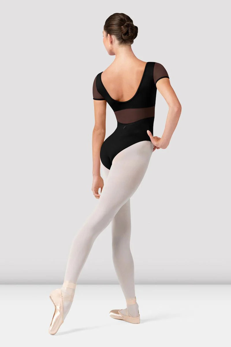 Olivia Floral Cap Sleeve Leotard (L20001)