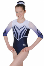 Load image into Gallery viewer, Oceania Long Sleeved Applique Gymnastics Leotard
