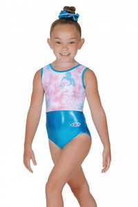 Fantasy Unicorn Print Sleeveless Leotard