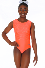 Load image into Gallery viewer, Affinity Matt Lycra Econyl® Leotard with Sparkling Crystal Motif
