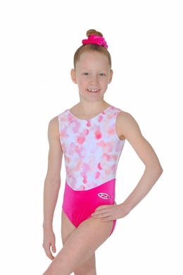 Blossom Sleeveless Smooth Velour & Print Leotard