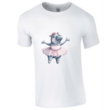 Load image into Gallery viewer, Hippo Ballerina TShirt
