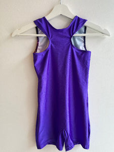 Space Nouveau Sleeveless Racer Back Short Unitard