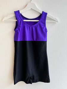 Sleeveless Boys Two Tone Short Unitard