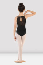 Load image into Gallery viewer, High Neckline Daisy Lace Halter Leotard

