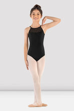 Load image into Gallery viewer, High Neckline Daisy Lace Halter Leotard
