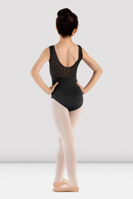 High Neckline Daisy Lace Halter Leotard