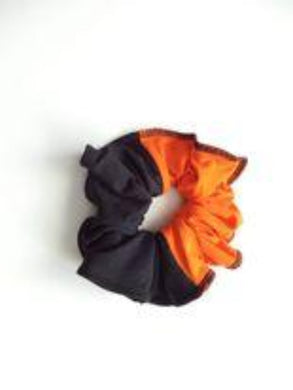 Black and Orange Girls and Ladies Dance Scrunchie