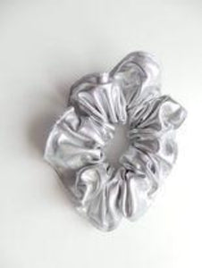 Silver Girls and Ladies Lycra Scrunchies