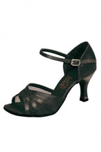 Load image into Gallery viewer, Black Adults Ankle Strap Ballroom Shoes
