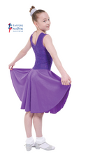 Load image into Gallery viewer, Purple Girls Sleeveless Lace Ballroom Dress
