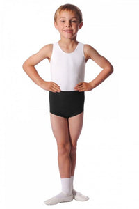 White Boys and Mens Sleeveless Dance Leotard
