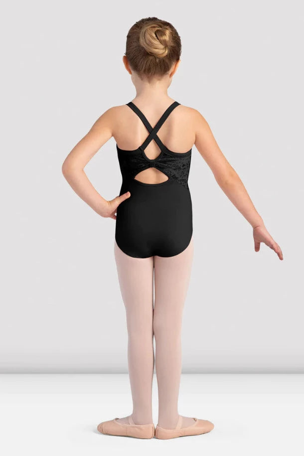 Girls Pippa Velvet Camisole Leotard