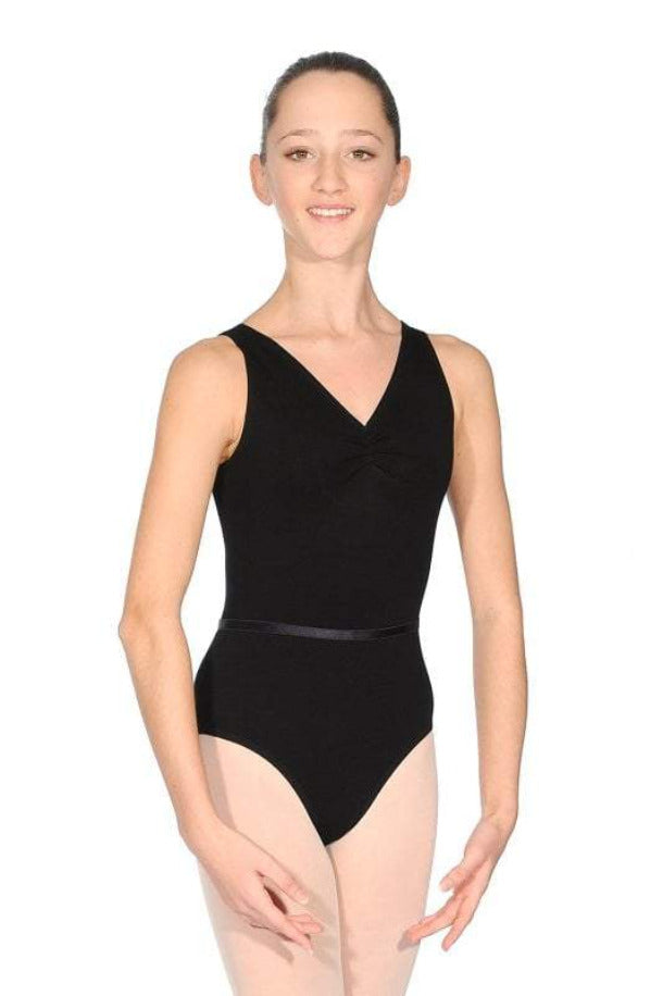 Black Girls and Ladies Sleeveless Cotton Lycra Leotard