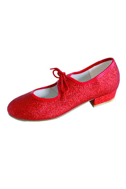 Ruby Childrens and Adults Glitter Tap Shoes