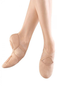 Pink Adults Elastosplit X Canvas Ballet Shoes