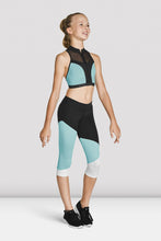 Load image into Gallery viewer, Girls Zip Front Mesh Back Crop Top (FT5211C)
