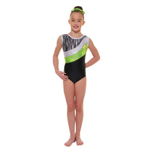 Load image into Gallery viewer, Cascade and Hologram Matrix Sleeveless Gymnastic Leotard
