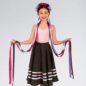 Floral Long Ribbon Headdress