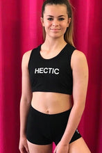 Load image into Gallery viewer, Hectic Logo Racer Back Crop Top
