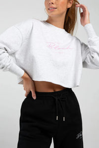 Childrens and Adults Off-Duty Terry Cropped Crew