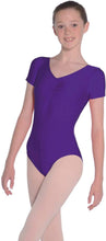 Load image into Gallery viewer, Jeanette Raspberry Short Sleeved Leotard
