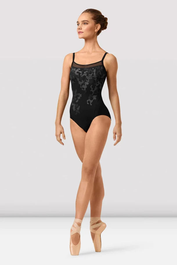 Childrens and Ladies Katya Scoop Neck Camo Print Leotard