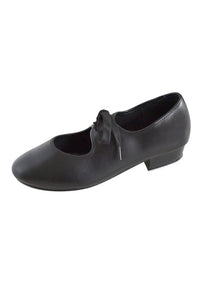 Black Childrens and Adults PU Tap Shoes