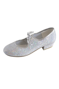 Silver Children and Adult Hologram Tap Shoes