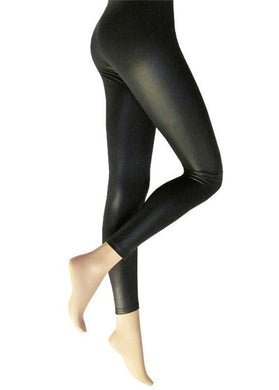 Ladies Leather Look Leggings