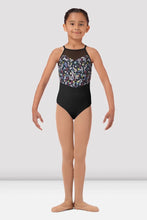 Load image into Gallery viewer, Girls Mirella Ditsy Floral Halterneck Leotard
