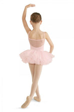 Load image into Gallery viewer, Pink Girls Cord Mesh Cami Tutu Dress Back View
