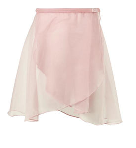 Pink Girls Georgette Elasticated Dance Skirt