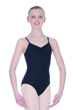 Load image into Gallery viewer, Black Childrens and Ladies Strappy Camisole Leotard
