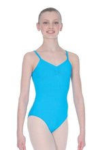 Load image into Gallery viewer, Teal Childrens and Ladies Strappy Camisole Leotard

