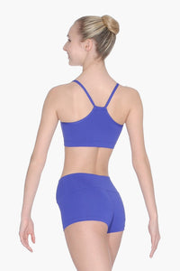 Purple Girls and Ladies Strappy Crop Top