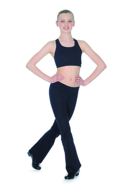 Black Girls and Ladies Microfibre Jazz Pants