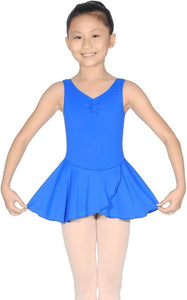 Royal Girls Sleeveless Skirted Leotard